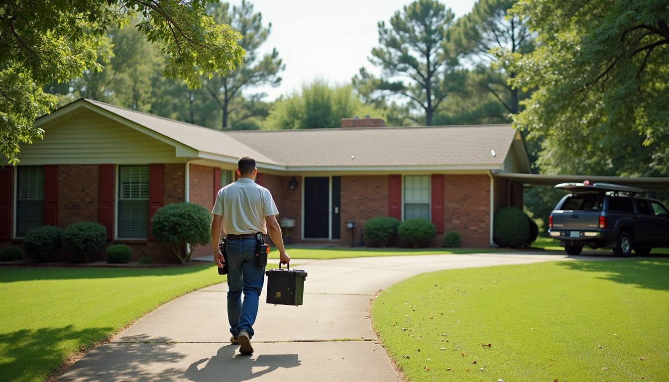 Brick ranch house in Gardendale, Alabama