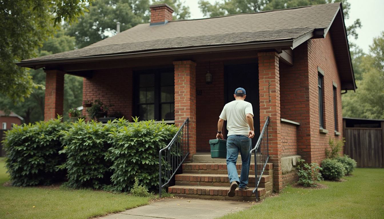 Brick cottage in Homewood, Alabama