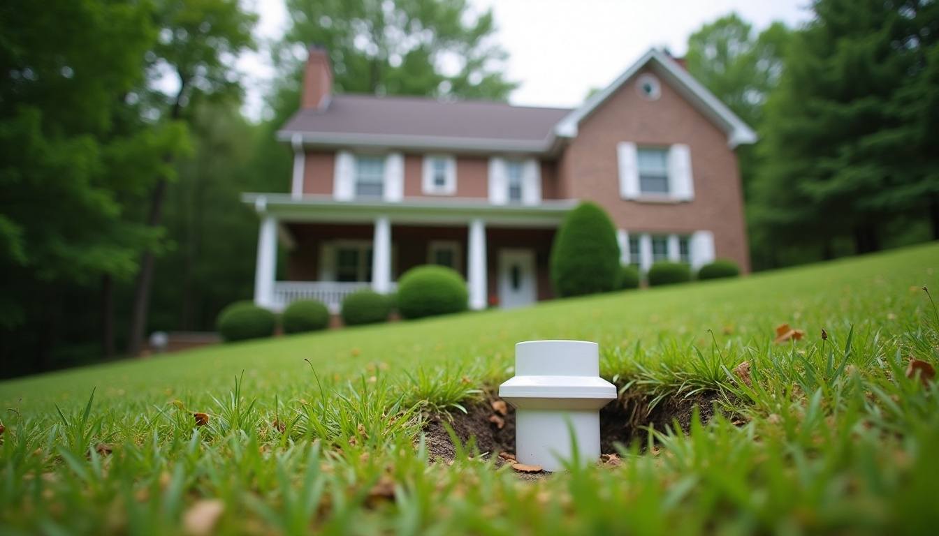 Hillside home in Vestavia Hills with a yard cleanout